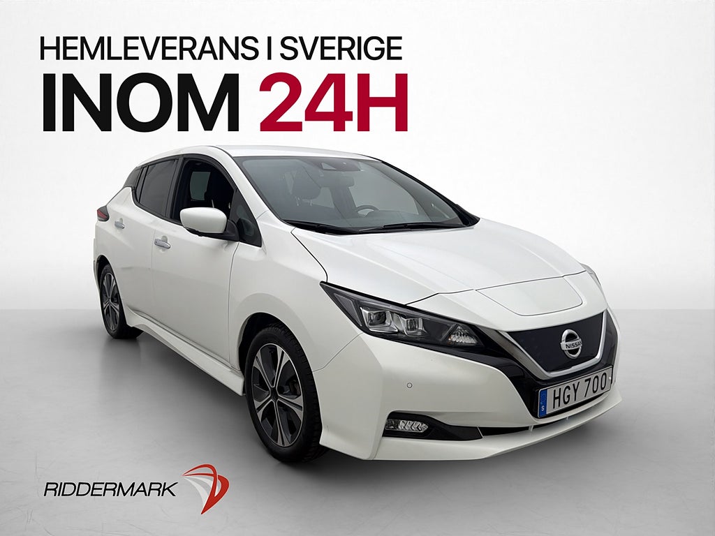 Nissan Leaf 40 kWh MOMS N-Connecta 360° CarPlay Värmepump
