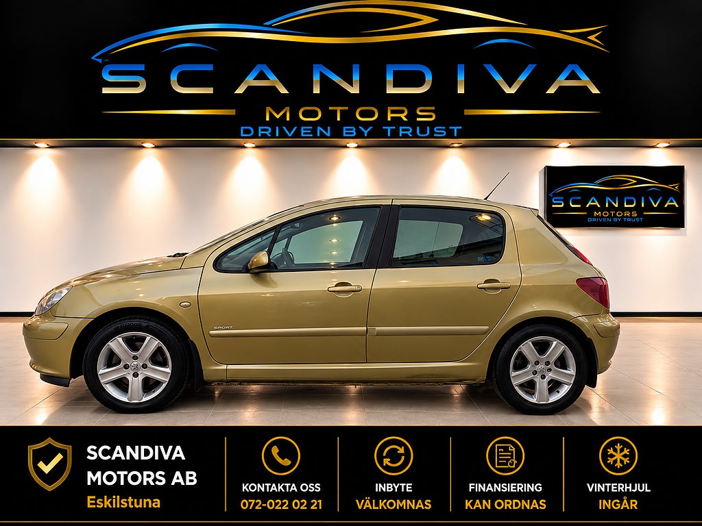 Peugeot 307 Peugeot307 2.0 136hk/Nyservad/Nykamrem/Dragkrok