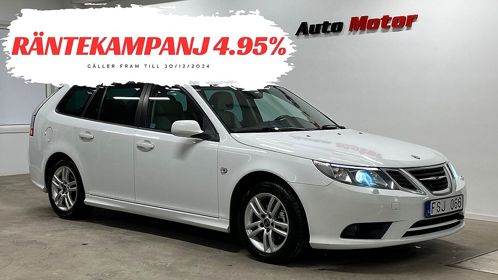 Saab 9-3 Vector SportCombi Biopower 2.0t 175hk Drag/Värmare