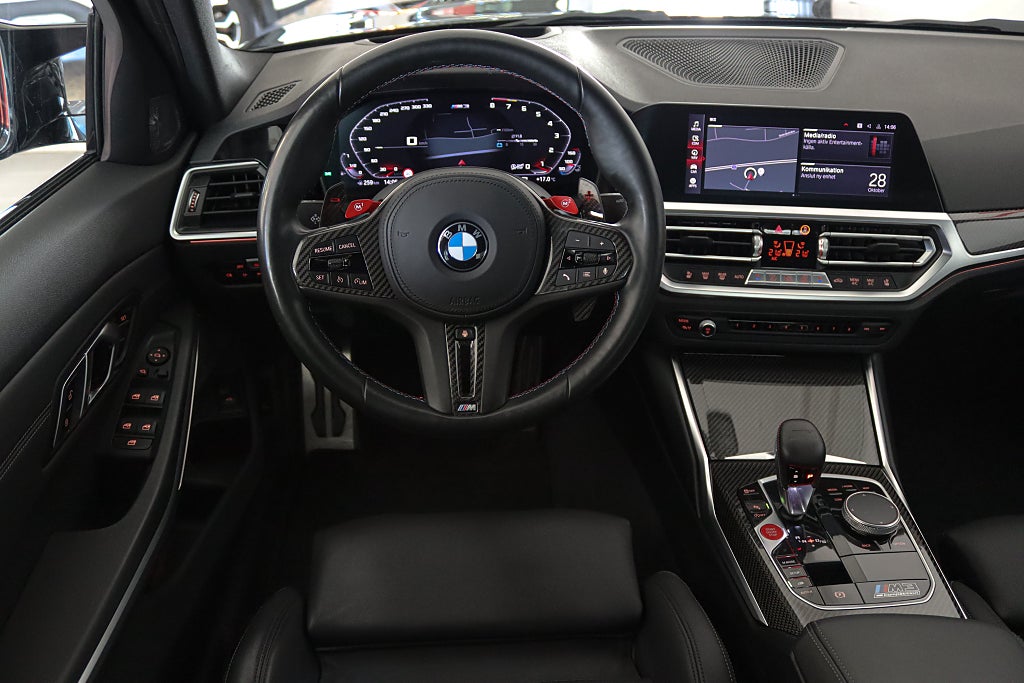 BMW M3 Competition xDrive 1 Ägare H/K M Drive Pro Kolfiber