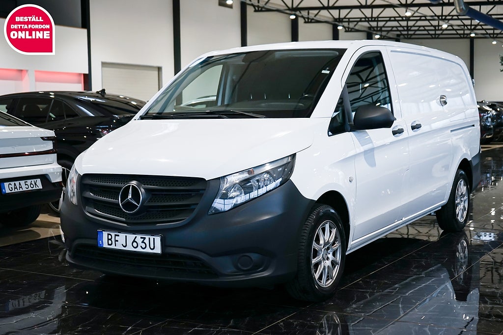 Mercedes-Benz Vito 116 CDI 2.8t AUT M-Värm 2xDörrar Lång Drag 3-Sits 