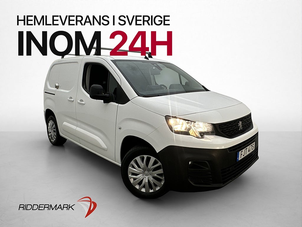 Peugeot Partner 130hk Värmare Dragkrok B-Kamera CARPLAY Moms