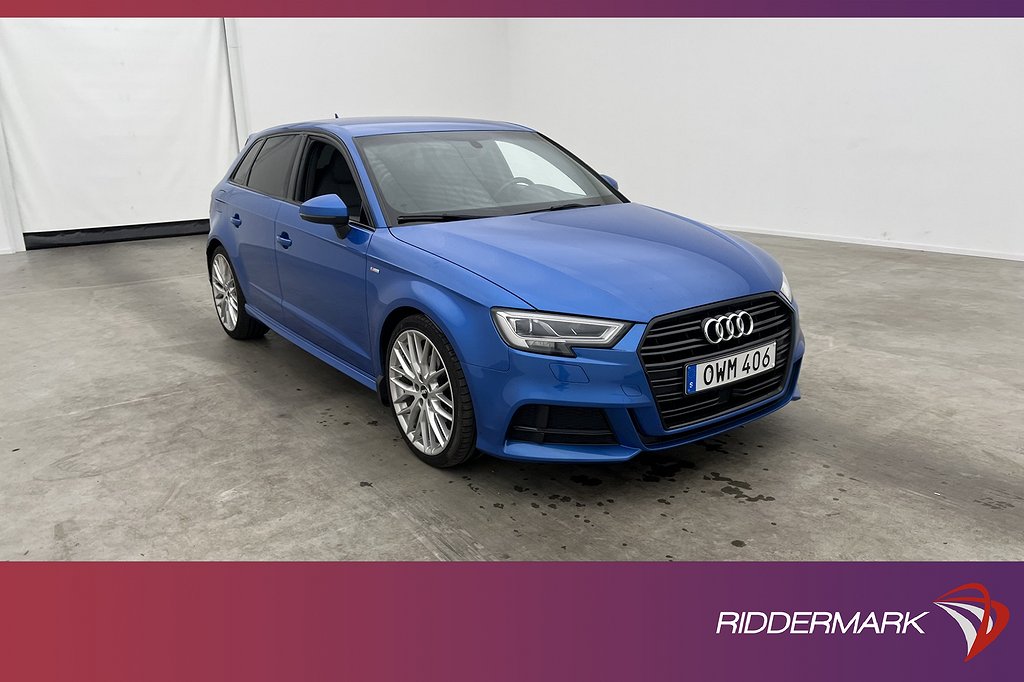 Audi A3 Sportback TFSI 150hk S-Line RS-stolar Skinn Drag