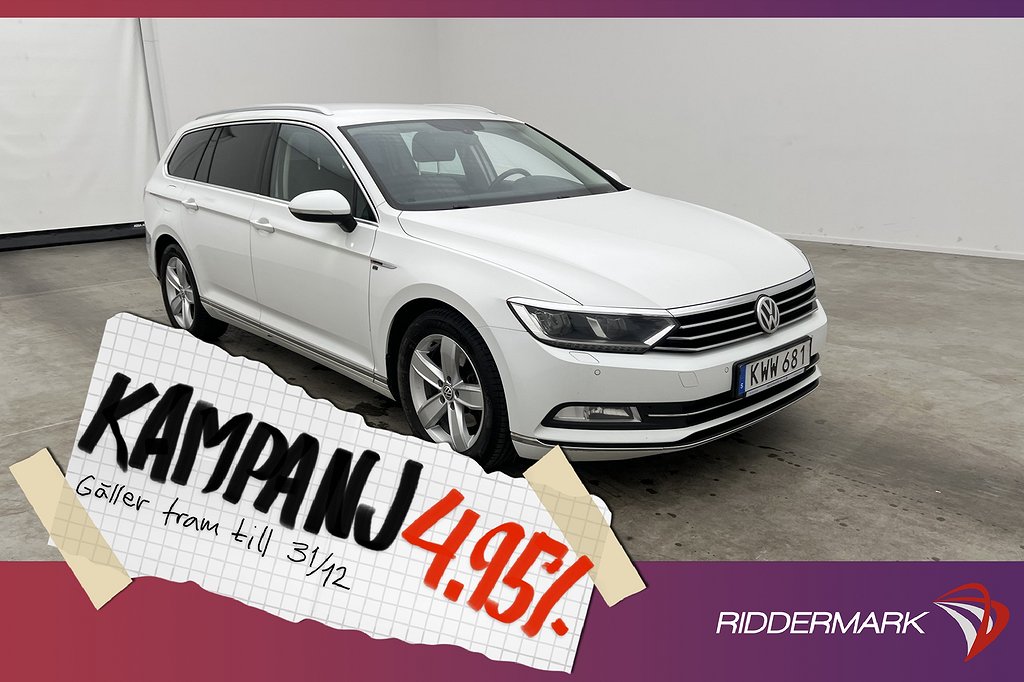 Volkswagen Passat TDI 4M 190hk P-Värmare Halvsk 4,95% Ränta