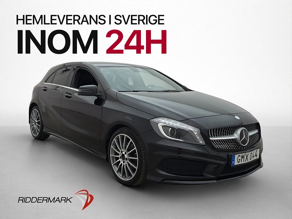Mercedes-Benz A180 AMG Line Kamera Skinn/Alcantara Bluetooth