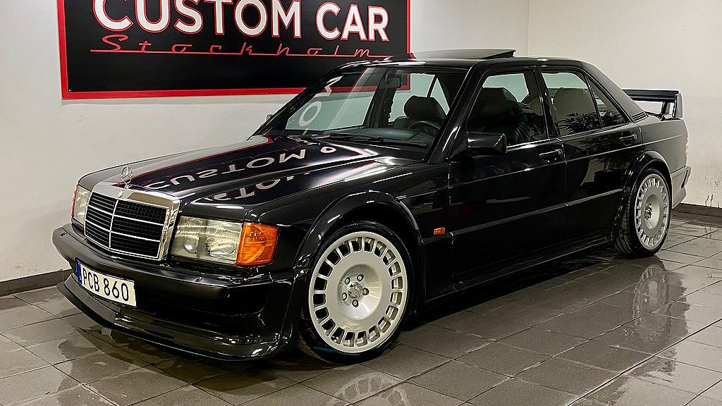 Mercedes 190 E Evo från 1989 har trimmats till 235 hästkrafter. 