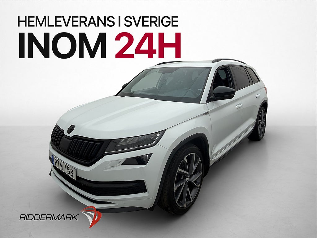 Skoda Kodiaq 190hk 4x4 Sportline Värmare Canton Kamera Drag