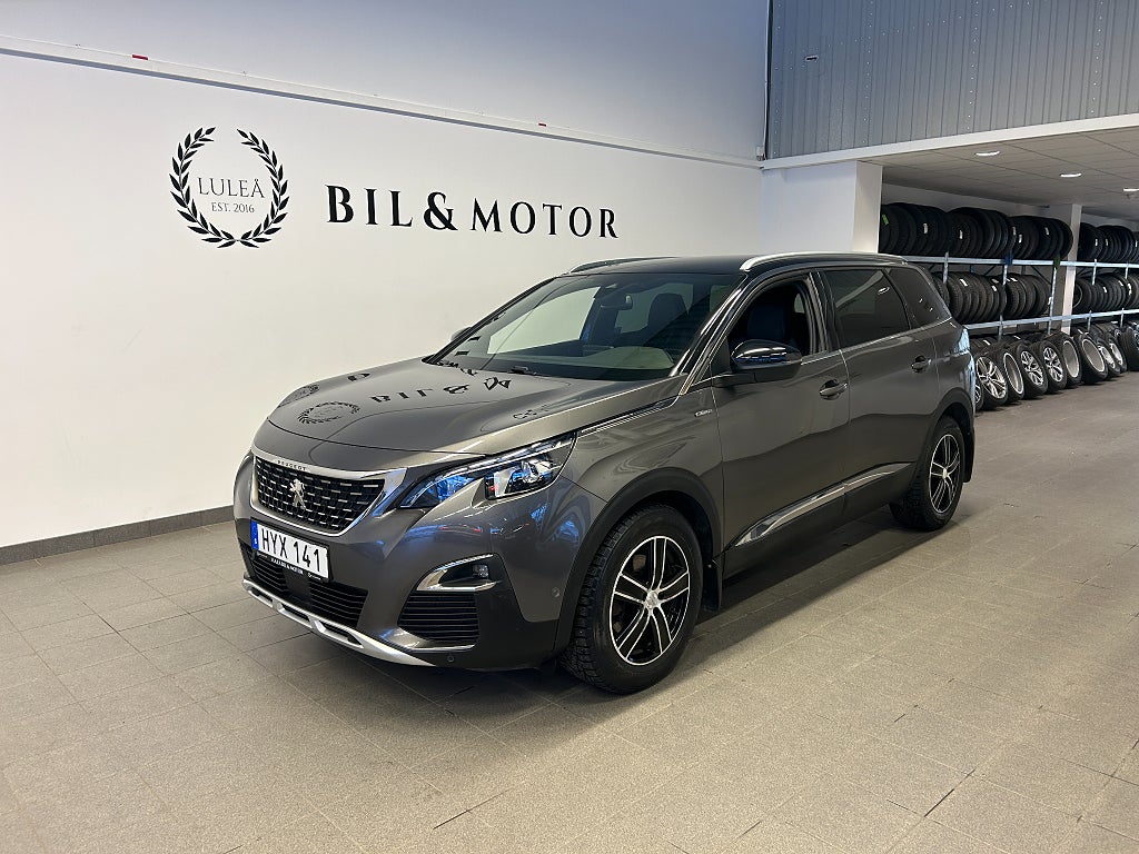 Peugeot 5008 1.6 BlueHDi|1 ägare|Drag| Dubb|MoK|7 Sits|SoV