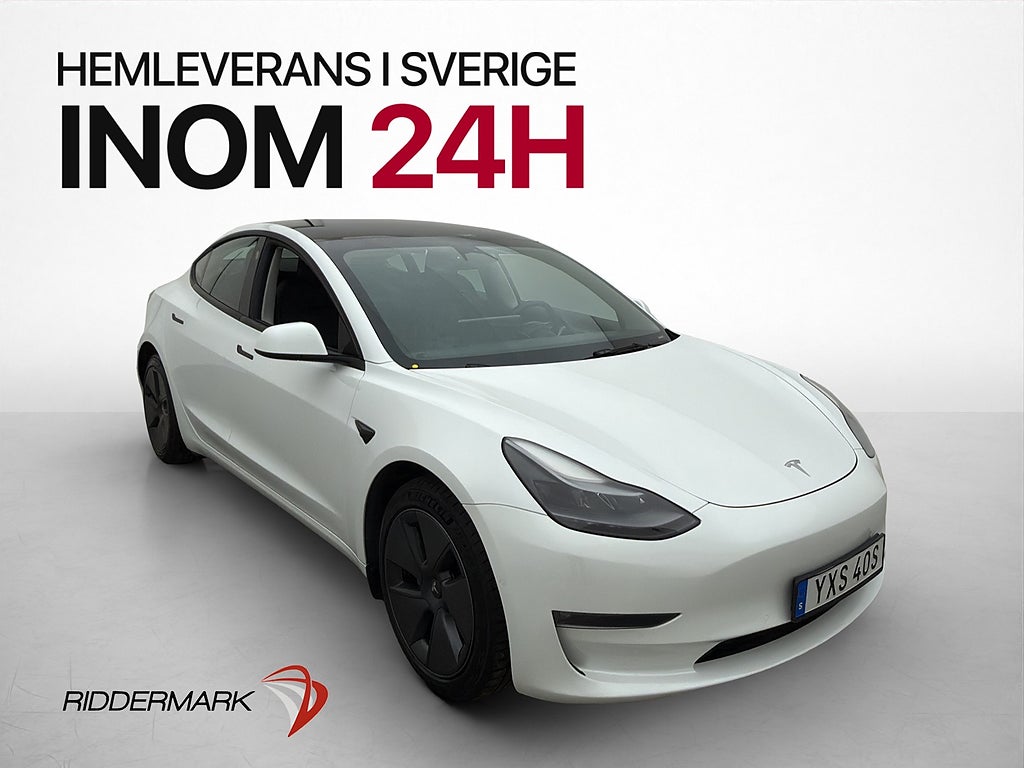 Tesla Model 3 Long Range AWD Pano Kamera Skinn AP Värmare