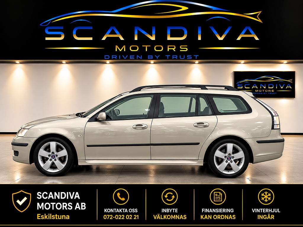 Saab 9-3 Saab 9-3 SportCombi 2.0 T 175hk / Nyservad/Dragkrok/BES