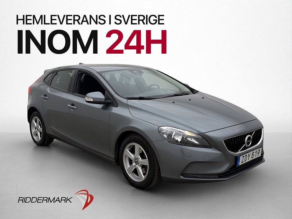 Volvo V40 T3 Kinetic VOC Värmare Sensorer Farthållare ISOFIX