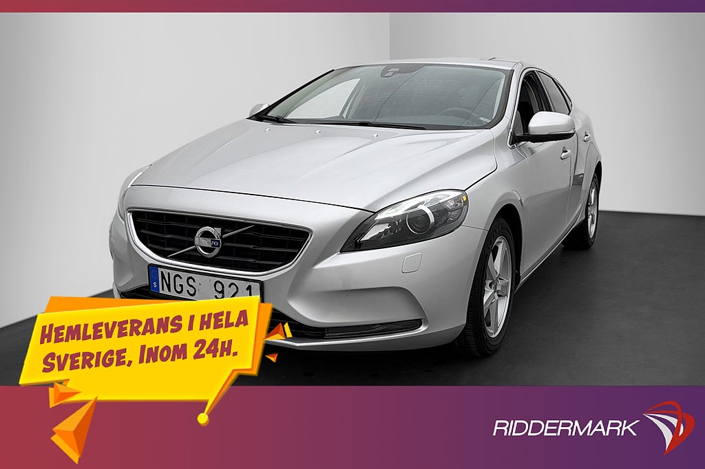 Volvo V40 T3 150hk Momentum P-Sensorer Farthållare 0,53l/Mil