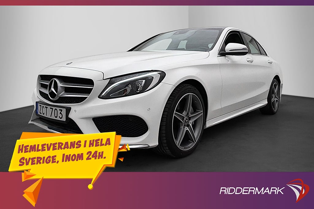 Mercedes-Benz C220 d 4Matic AMG Panorama Kamera Dragkrok
