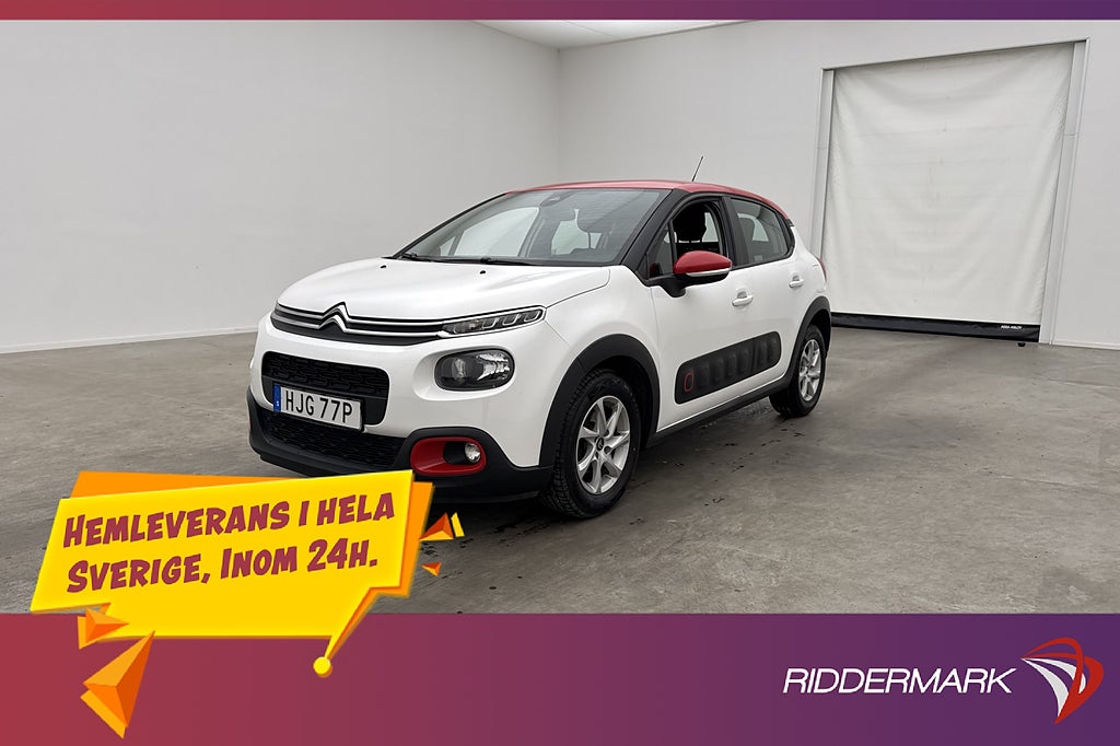 Citroën C3 1.2 PureTech 110hk Sensorer CarPlay Lane Assist