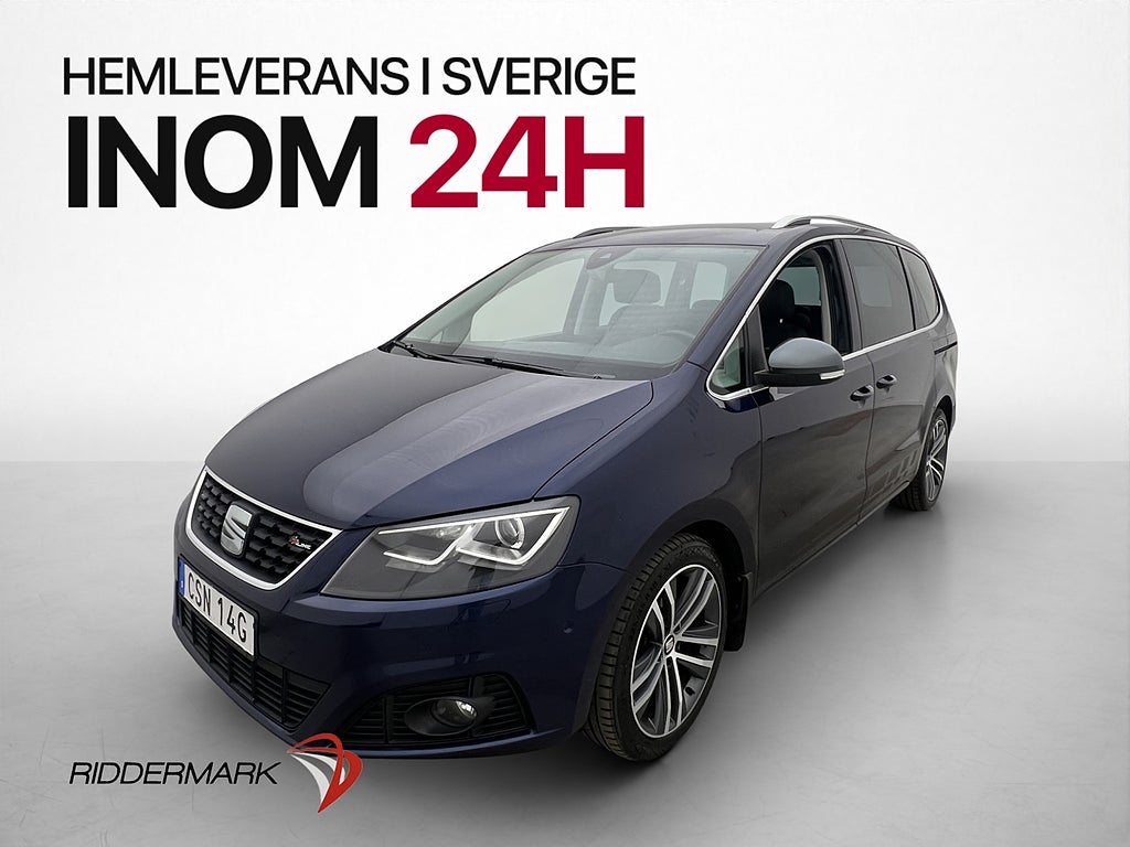 Seat Alhambra TDI 4Drive 177hk FR-Line 7-Sits El-Dörrar Drag