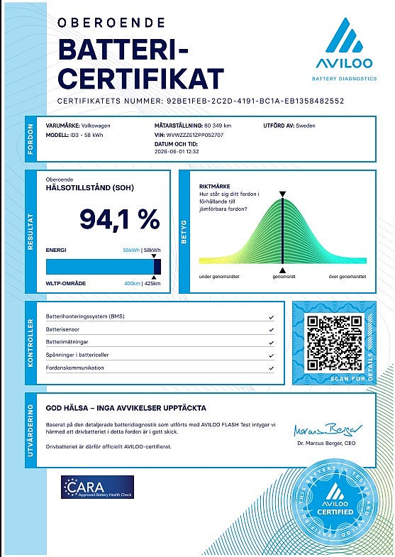 Volkswagen ID.3 Pro Performance,GPS,Kamera 58kwh Sommarkampanj 4,99%