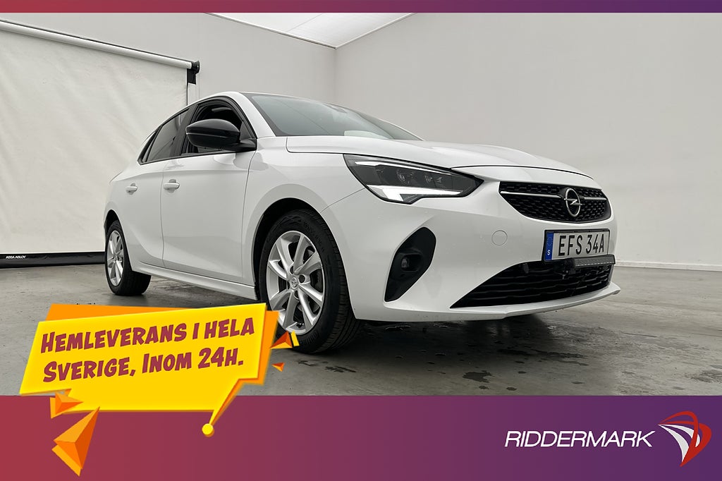 Opel Corsa 1.2 Turbo 100hk Launch Edition Kamera Rattvärme