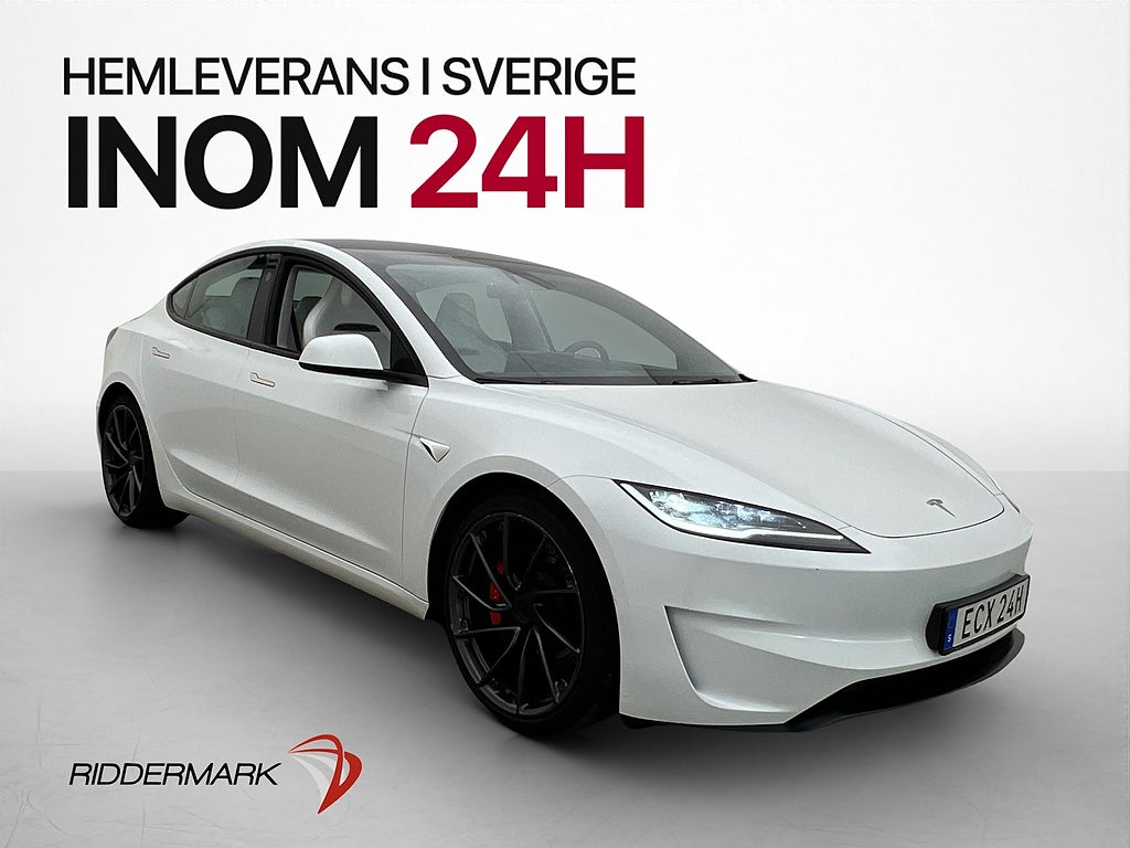 Tesla Model 3 Performance 627hk Autopilot Pano Kamera
