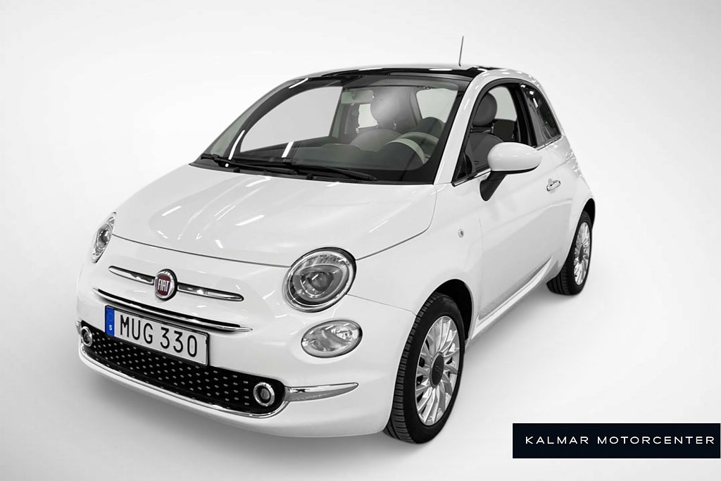 Fiat 500 1.2 8V Lounge Panorama Nybesiktigad