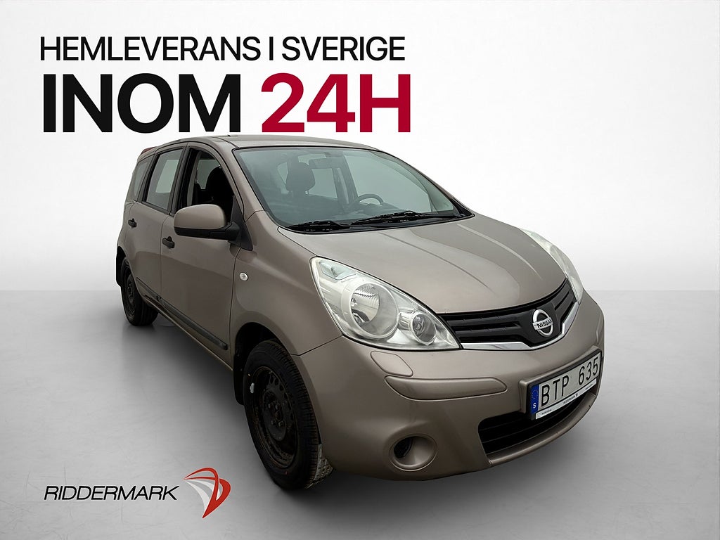 Nissan Note 1.4 88hk 976kr Årsskatt 0,59L/mil AC