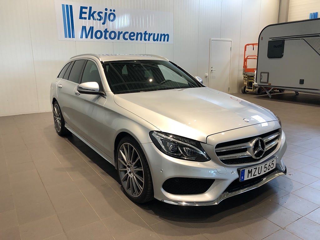 Mercedes-Benz C 220 T d 7G-Tronic Plus AMG Line *Drag/Värmare*