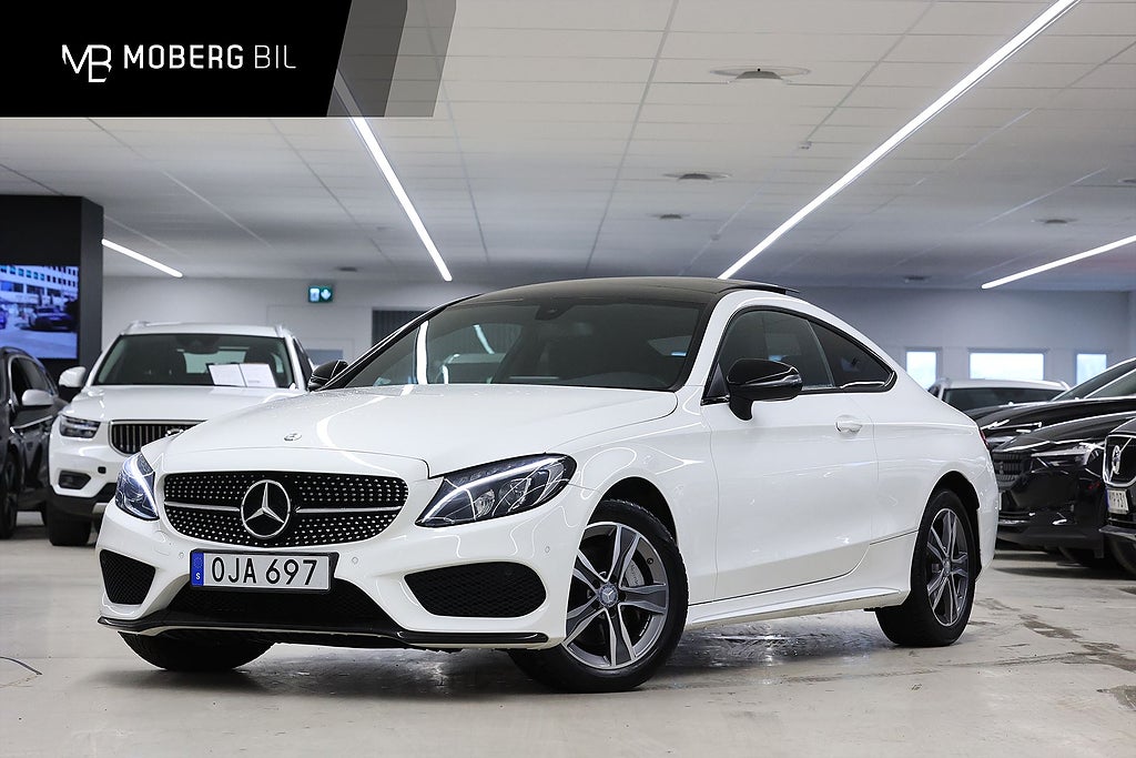 Mercedes-Benz C 220 d Coupé 4M 170hk Night Pkt Pano Värmare Navi