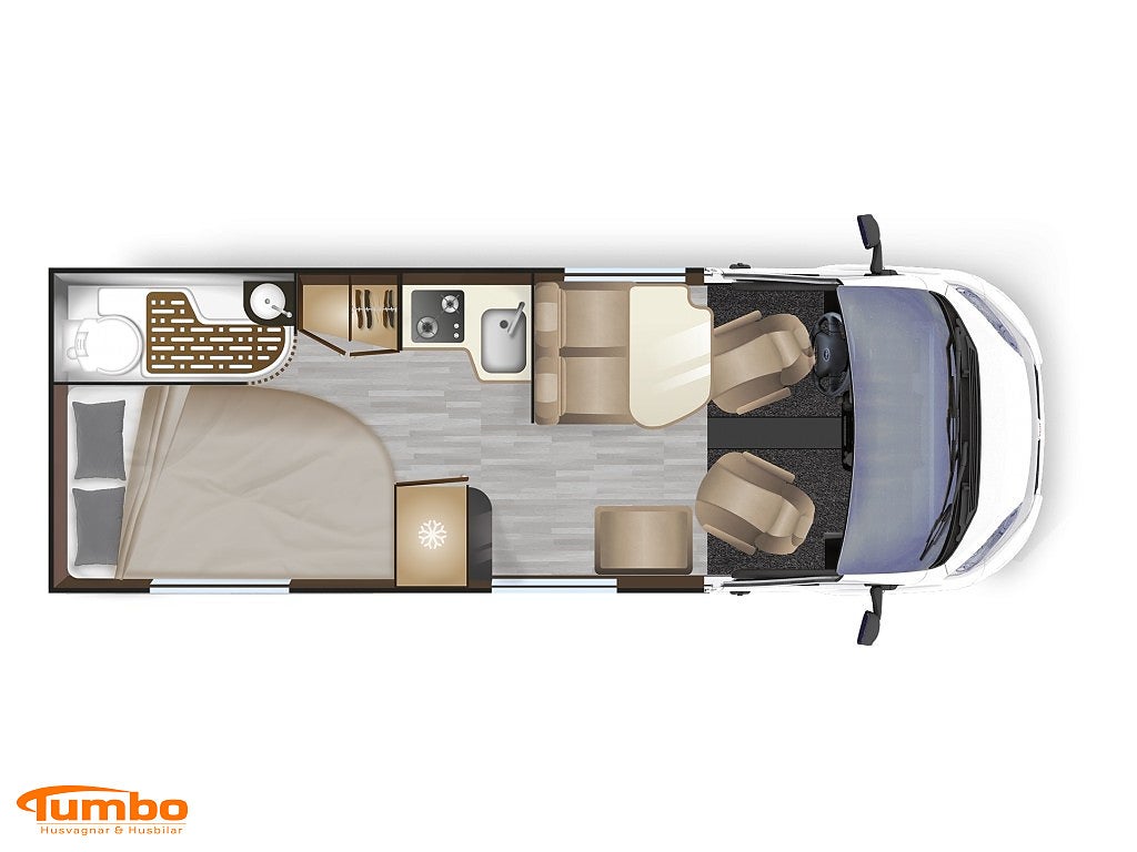 Dreamer D62 SELECT Dubbelbädd 180hk Automat 4250kg Dieselpanna