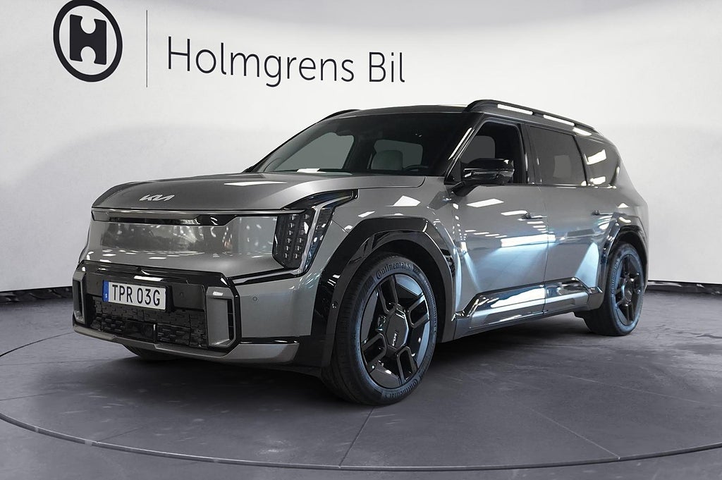 Kia EV9 Ev9 AWD 385hk GT-Line 6-Sits Dragkrok Pano | Ränta 1,99%