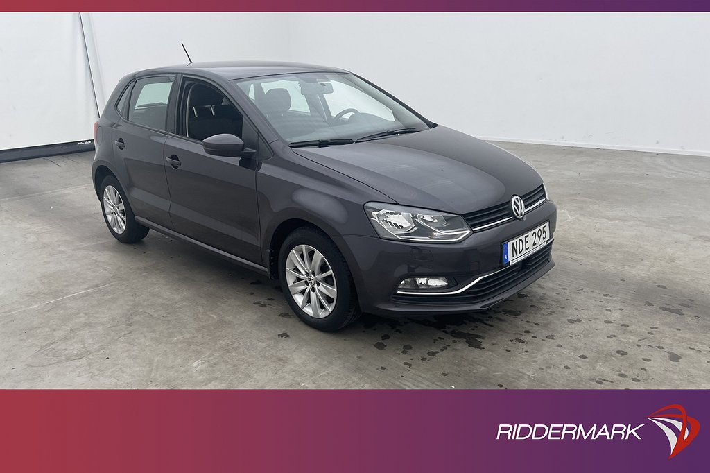 Volkswagen Polo 1.2 TSI 90hk Sensorer Farthållare Välservad