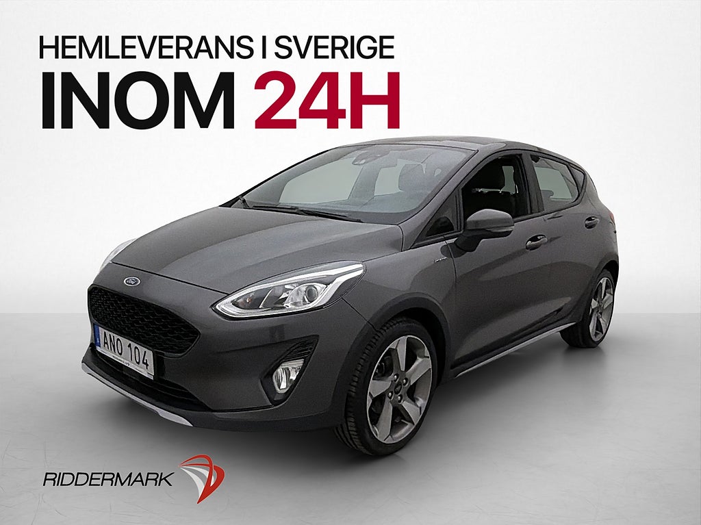 Ford Fiesta Active 100hk Navi B&O Rattvärme CarPlay Sensorer