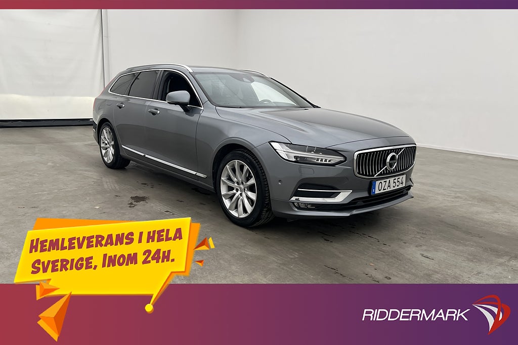 Volvo V90 D5 AWD 235hk Inscription Pano HuD B&W 360° Navi