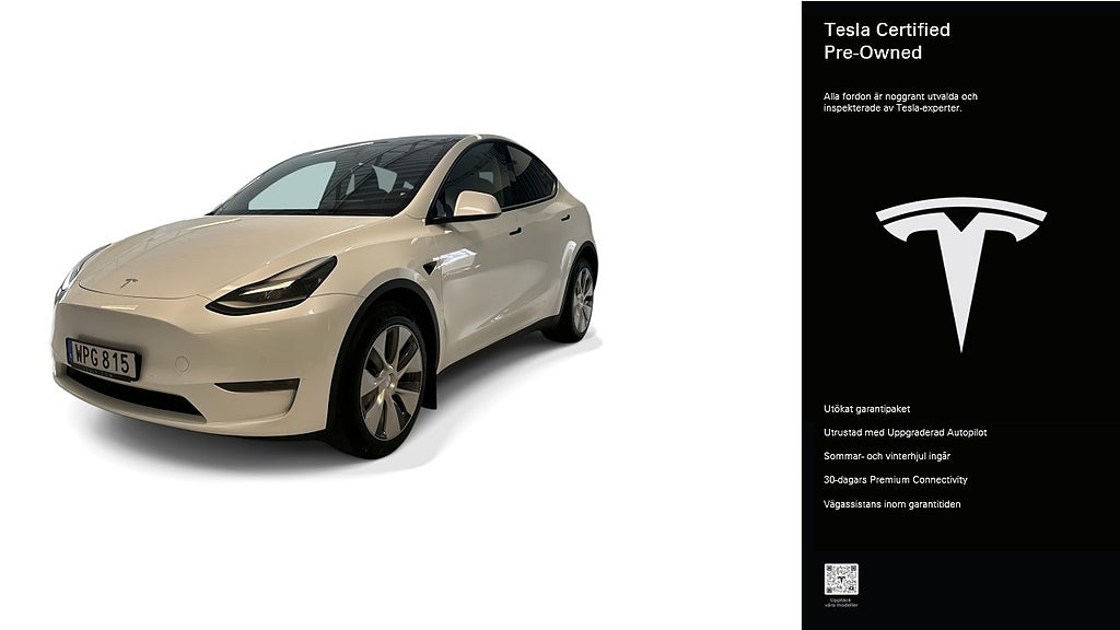 Tesla Model Y Long Range AWD Certified Pre-Owned 3,84% ränta