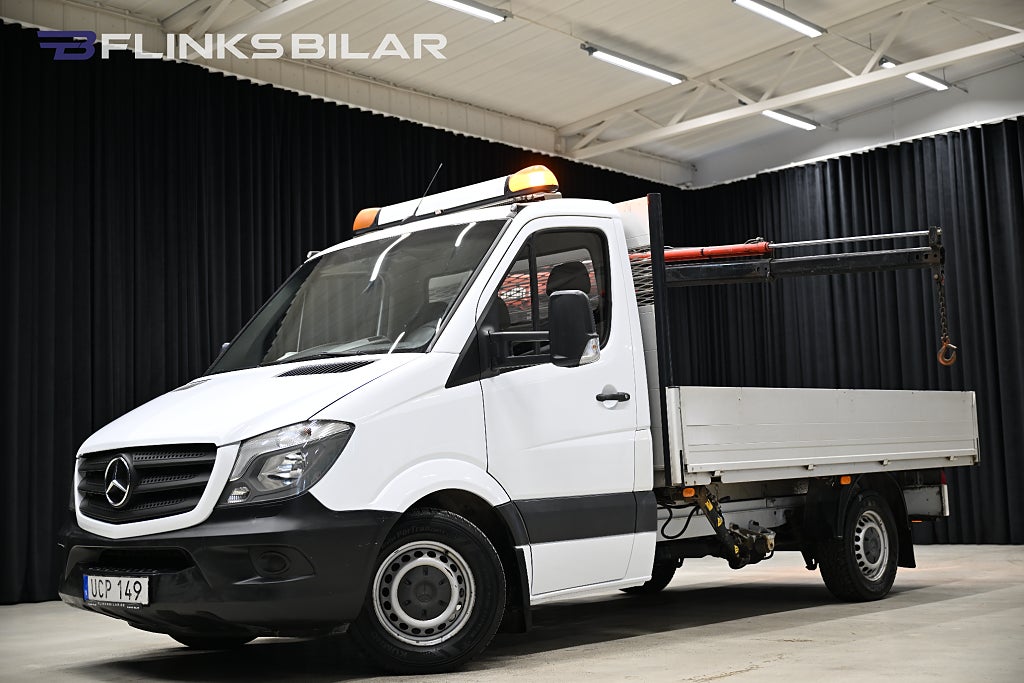 Mercedes-Benz Sprinter 316 BlueTEC 163HK Flak|Kranbil|Drag|Värmare|Leasbar