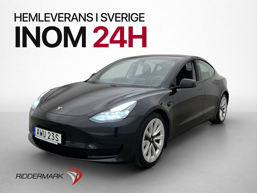 Tesla Model 3 Standard Range Plus Dragkrok Autopilot Pano