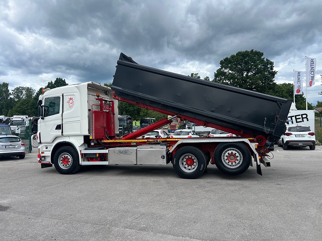 Scania R500 V8 6x2*4 Manuell Växellåda, Lastväxlare inkl flak