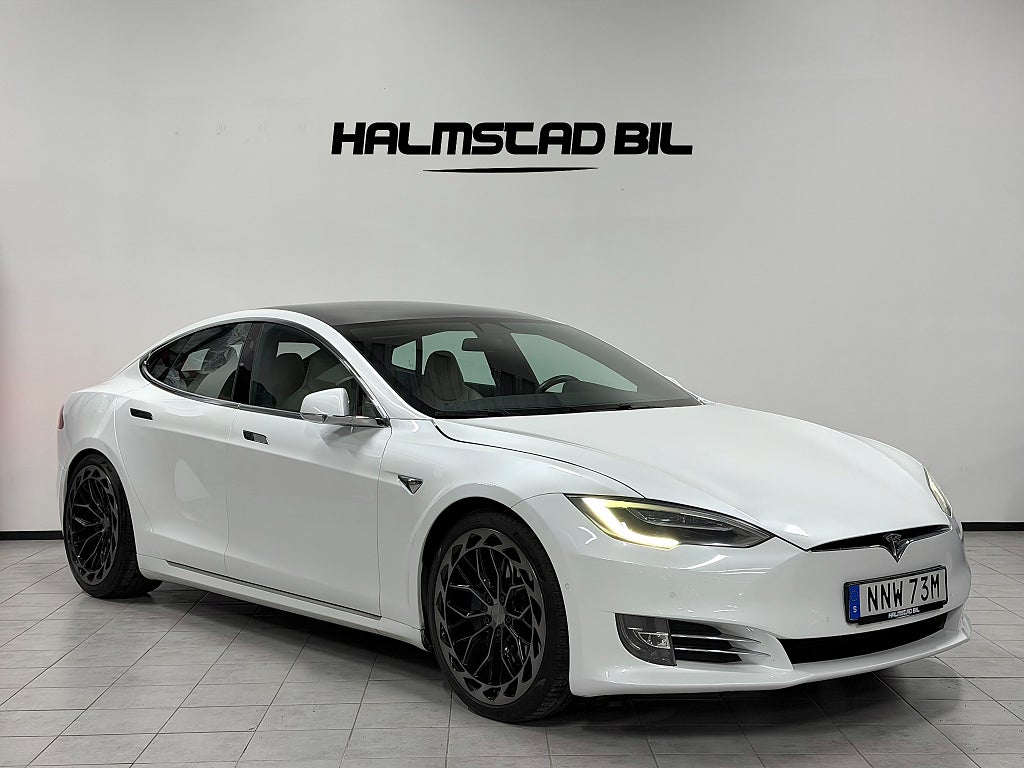 Tesla Model S Long Range AWD Se Utrusning 21Tum Välvårdad 