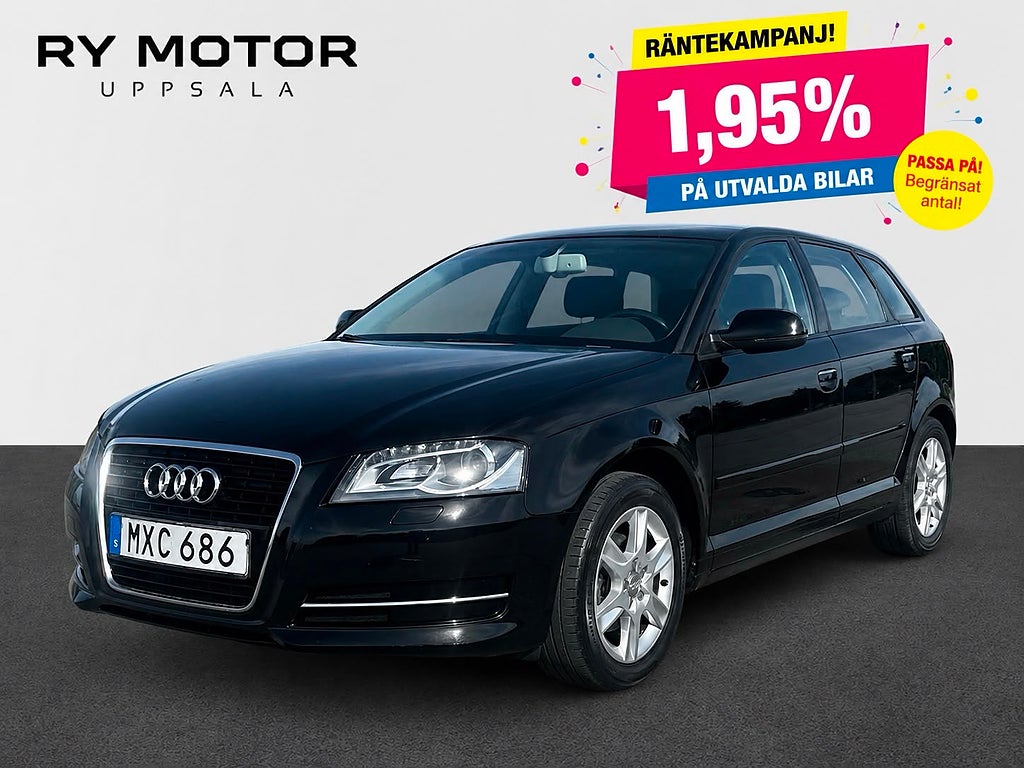 Audi A3 Sportback 1.6 TDI 105hk | Bi-Xenon | Nyservad