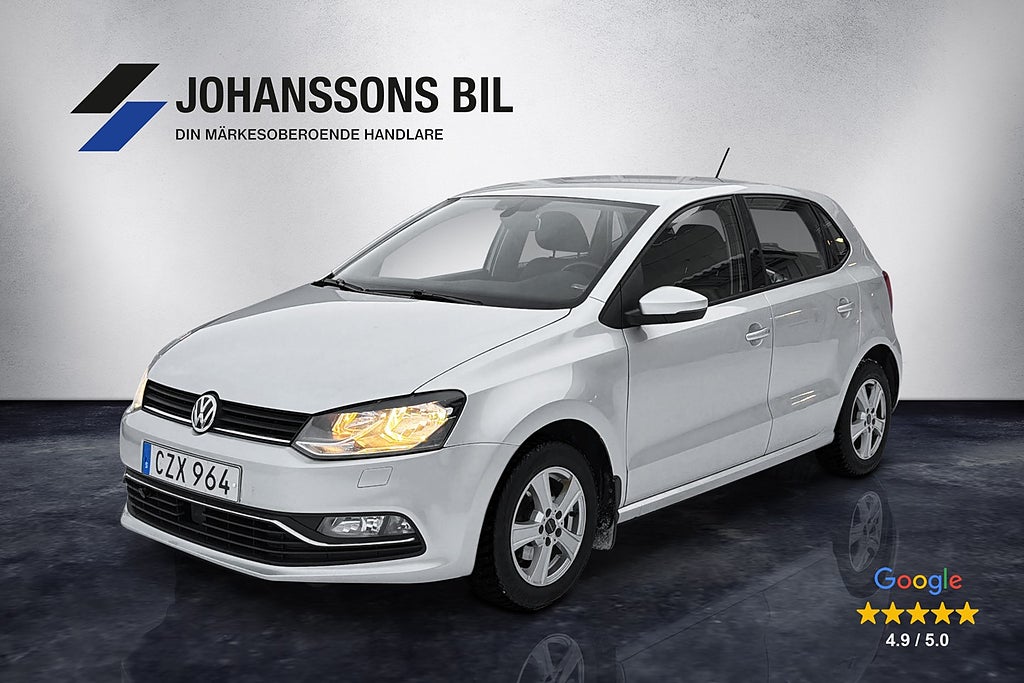 Volkswagen Polo 5-dörrar 1.2TSI MoK-Värmare SoV-Däck