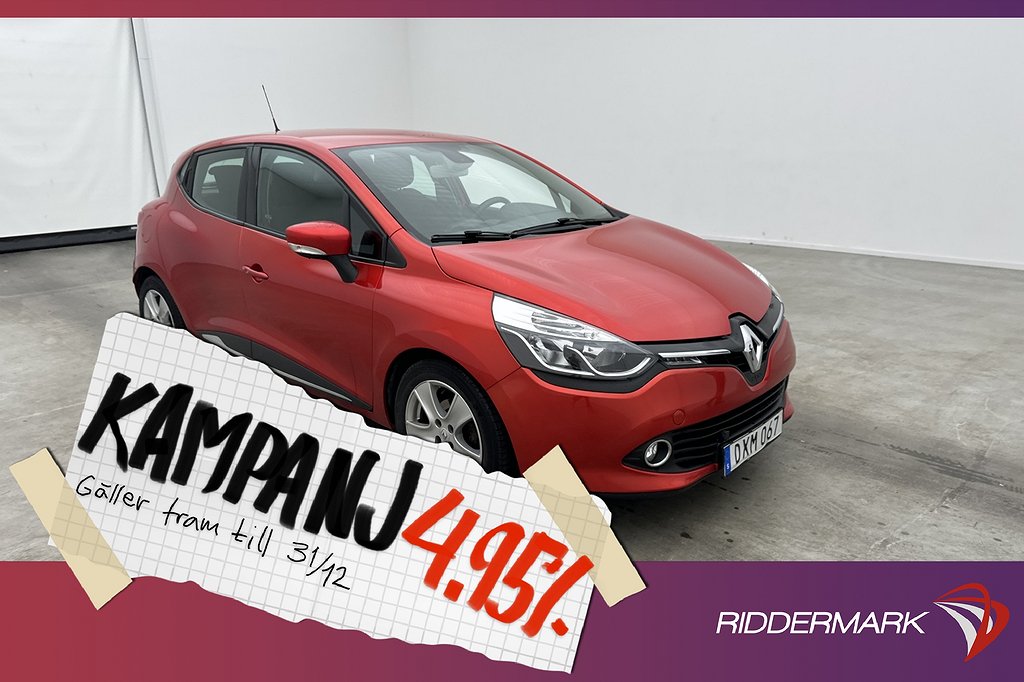 Renault Clio 0.9 90hk Dynamique Navi BASS-Reflex 4,95% Ränta