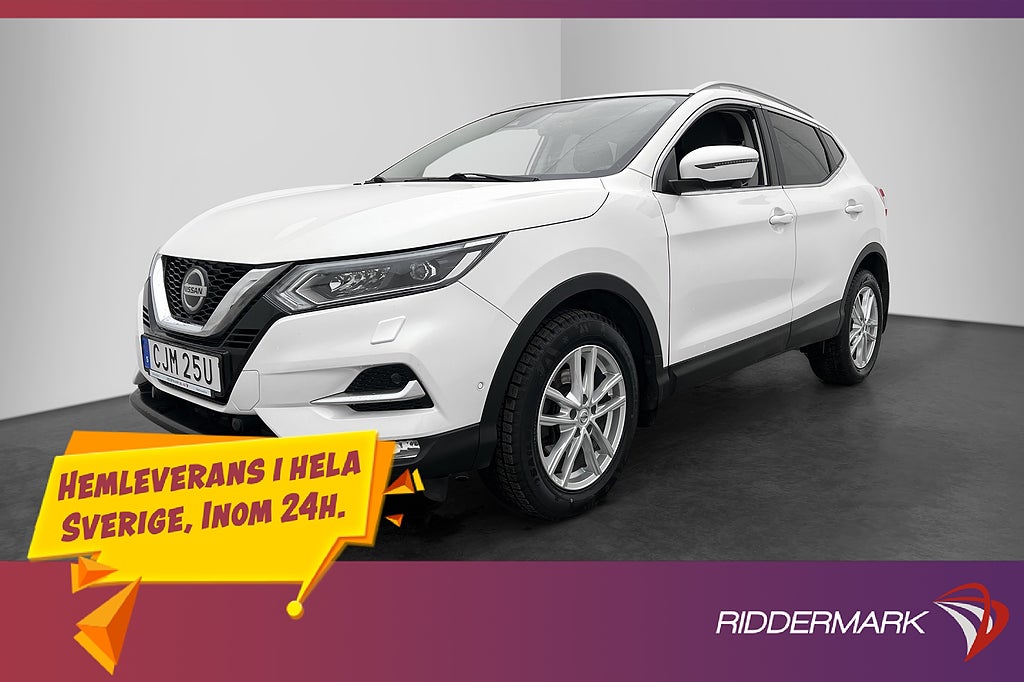 Nissan Qashqai 1.3 160hk Tekna 360° Navi Halvskinn Dragkrok