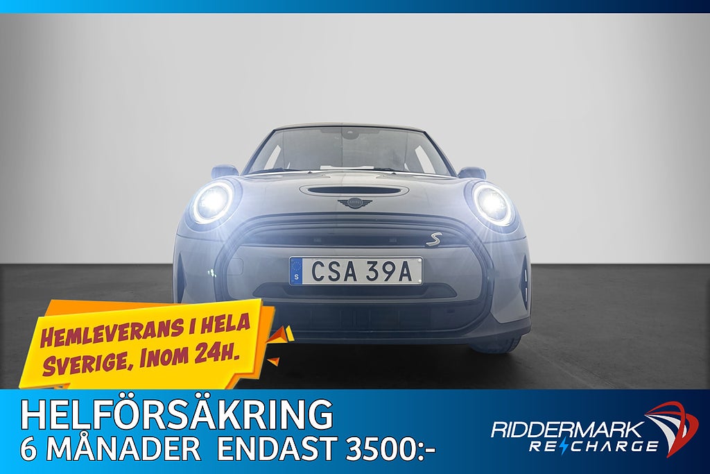 MINI Cooper S E 184hk Cockpit Navi Sensorer Halvskinn Ambien