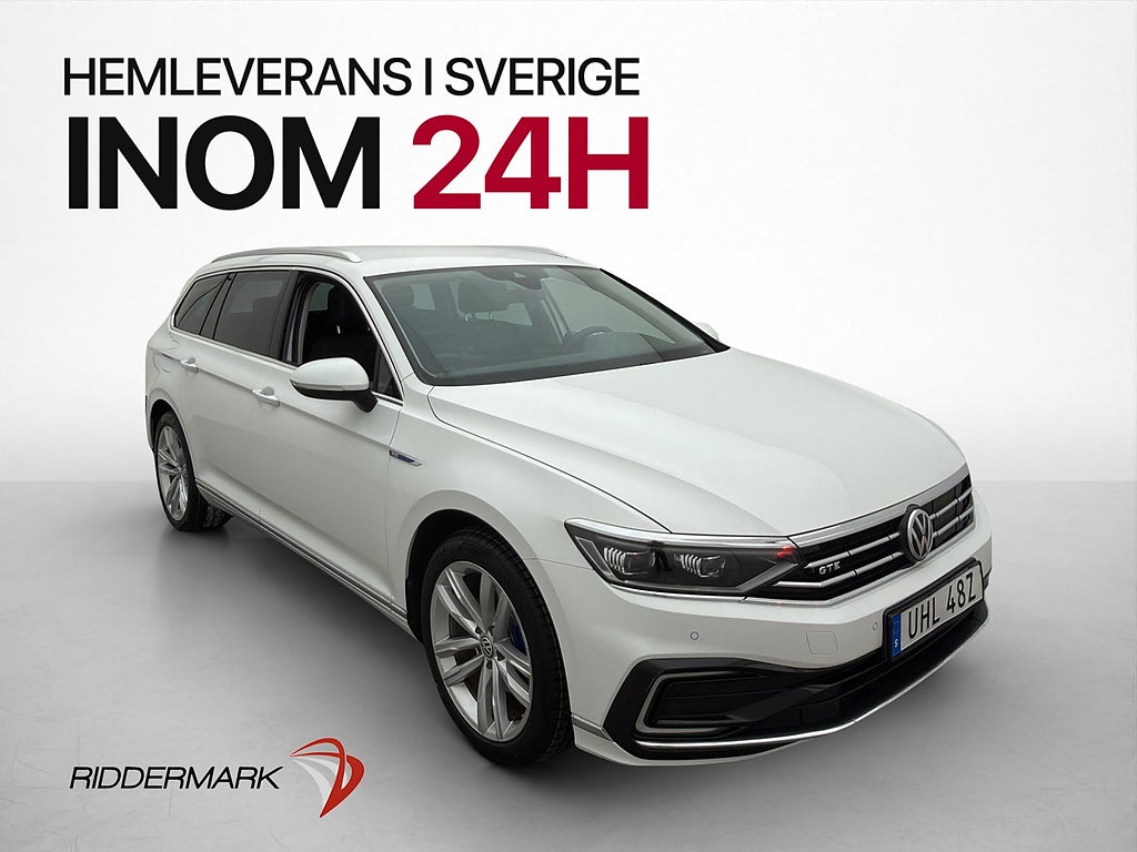 Volkswagen Passat GTE Cockpit Drag Kamera Värmare Navi