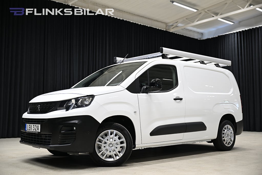 Peugeot Partner 130HK L2|Automat|V-Inredd|Drag|Värmare|EnÄgarea|Leasbar
