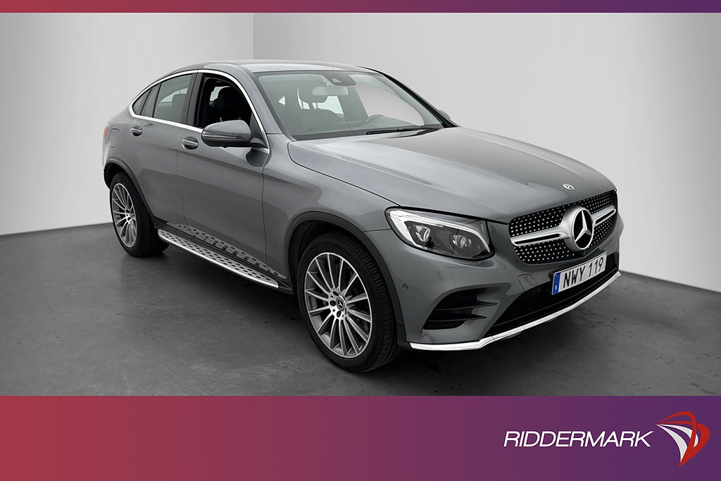 Mercedes-Benz GLC 250 Coupé 4M AMG Luftfjäd Burmester 360°