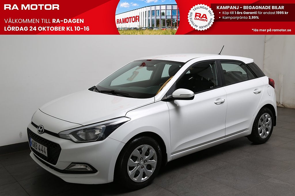 Hyundai i20 1,2 84hk Comfort 5D Rattvärmare | Bluetooth | 2018