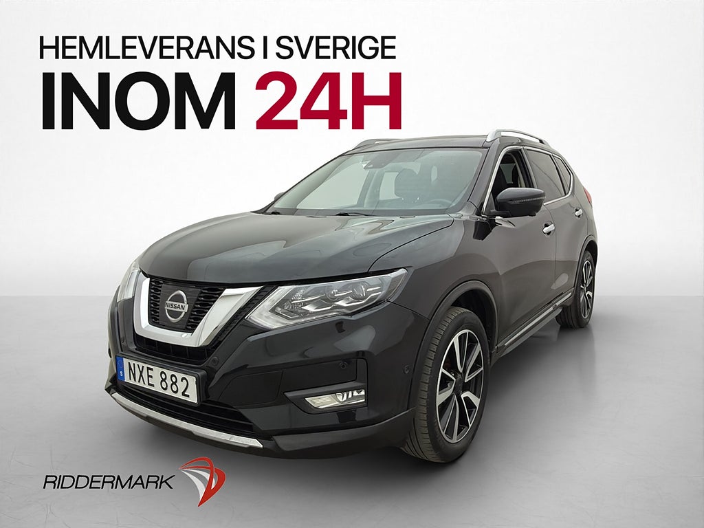 Nissan X-Trail 2.0 dCi 4x4 7-Sits Pano 360° Navi Skinn Drag