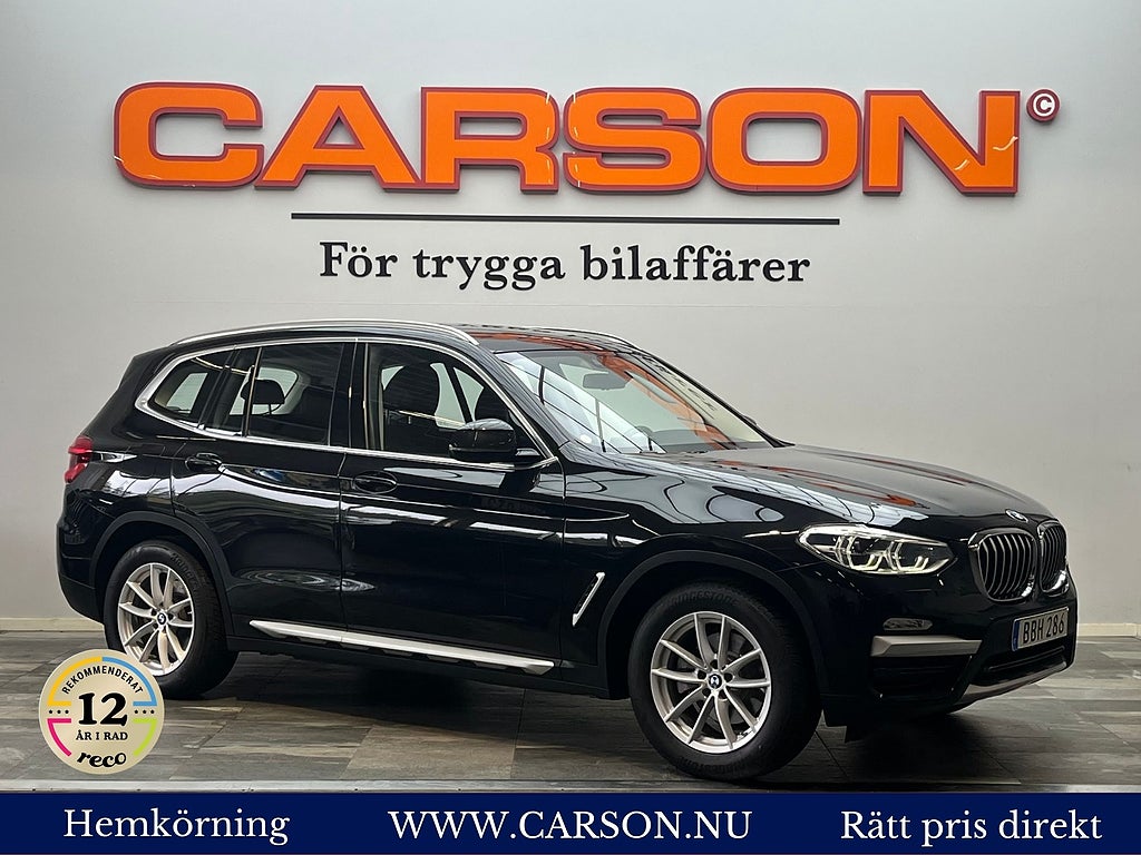 BMW X3 xDrive20i Aut 184HK Apple Carplay Navi Dragkrok