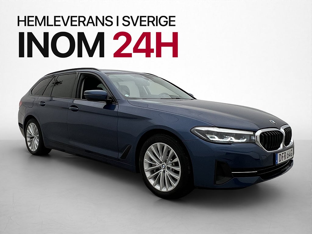 BMW 530 e xDrive Cockpit Moms Drag Kamera Skinn Navi