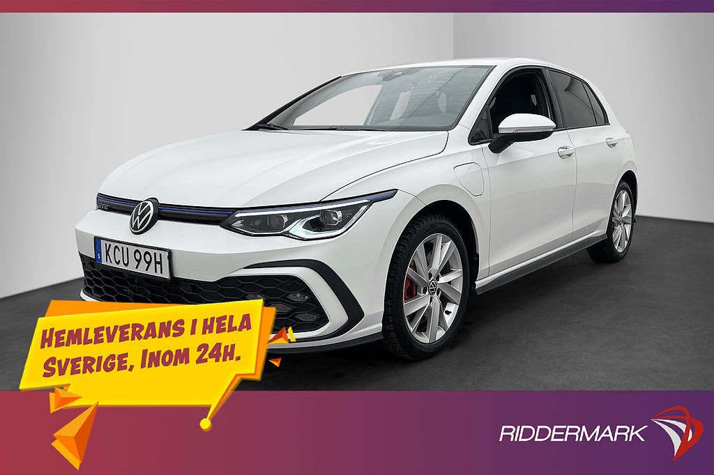 Volkswagen Golf GTE Navi Sensorer CarPlay Adaptiv-Fart MOMS