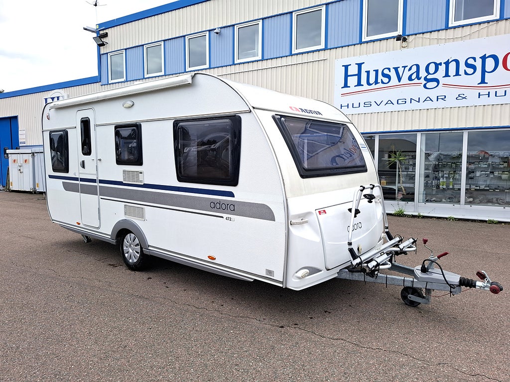 Adria ADORA 472 LU Alde, Långbäddar, Markis, Förtält
